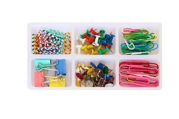 Colorful set of office tools