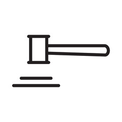 gavel law icon vector design template
