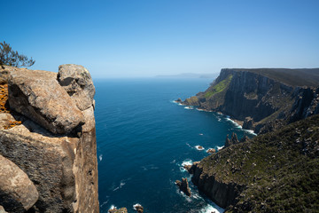 Beautiful coast landscape of Tasman National Park in Tasman peninsula, Tasmania, Australia.