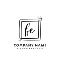 FE Initial beauty monogram logo vector