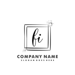 FI Initial beauty monogram logo vector