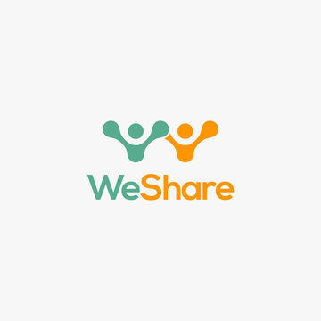 People Share Logo Icon Vector Template On White Background