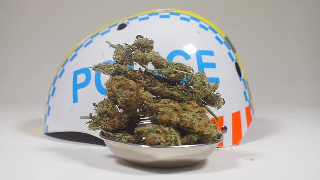 cannabis mountain lies in a plate