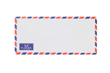 Front of Envelope isolate on white background