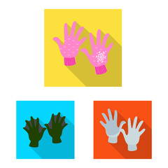 Fototapeta premium Vector illustration of own and textile symbol. Collection of own and safety stock symbol for web.