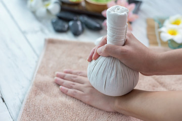 Hand spa, compress ball