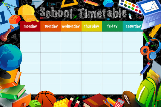 Timetable School Images – Browse 60,752 Stock Photos, Vectors, and Video |  Adobe Stock