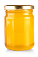 The honey bank isolated on white background