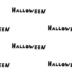 Seamless pattern with halloween carved jack faces silhouettes on black background. Can be used for scrapbook digital paper, textile print, page fill. Vector illustration