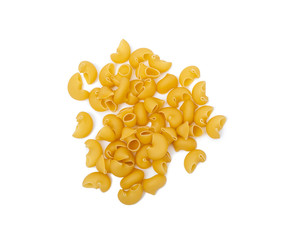 Pipe rigate pasta isolated on white background