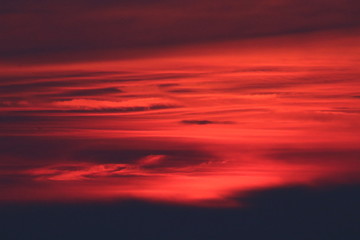 Sonnenuntergang, Abendrot, glühender Himmel, Sonne, Abendsonne, Himmel, 