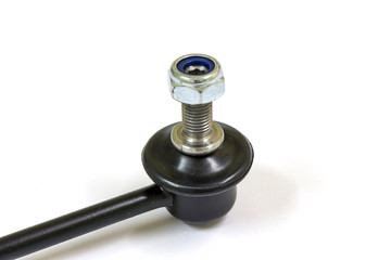 Ball joint on Stabilizer control link, isolated.