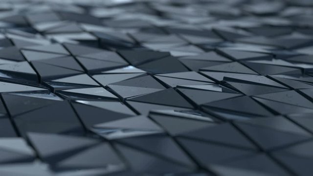 wavy surface consisting of triangular elements
