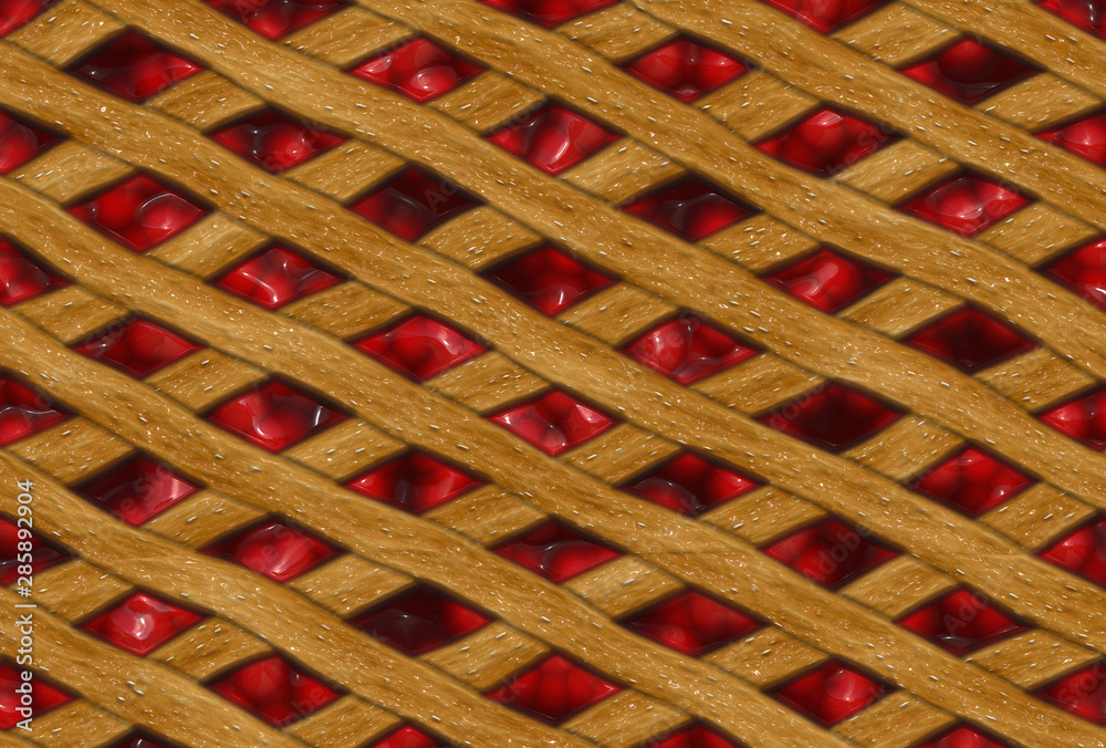 Sticker cherry pie background