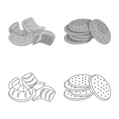 Vector illustration of Oktoberfest and bar icon. Collection of Oktoberfest and cooking stock vector illustration.