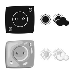 Isolated object of innovation and technology symbol. Set of innovation and nature vector icon for stock.