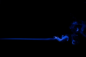 The light trails resemble smoke that moves back and forth, like waves and like an explosion.