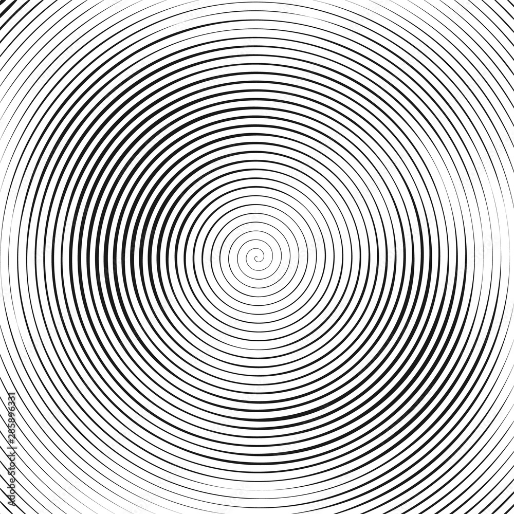 Wall mural spiral background. helix and scroll isolated on white background. flat design. vector illustration