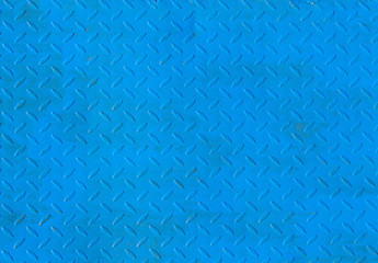 The Blue metal floor plate texture and background seamless