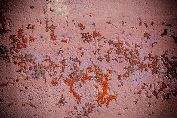 The Grunge of pink metal texture background