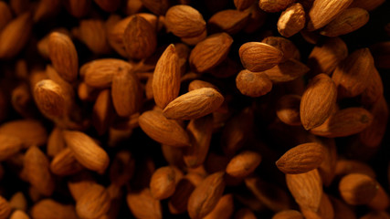 Almonds in freeze motion