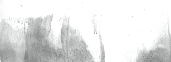 Abstract watercolor background hand-drawn on paper. Volumetric smoke elements. Neutral Gray color. For design, web, card, text, decoration, surfaces.
