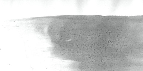 Abstract watercolor background hand-drawn on paper. Volumetric smoke elements. Neutral Gray color. For design, web, card, text, decoration, surfaces.