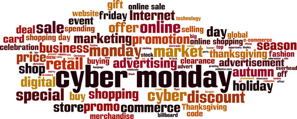 Cyber monday word cloud