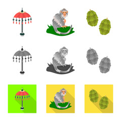 Vector illustration of and travel sign. Set of and traditional vector icon for stock.