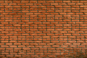 Old Red Brick Wall with Lots of Texture and Color