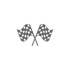 racing flag icon vector design symbol