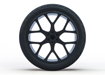 Obraz premium Winter set tires with hard protector. 3D