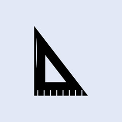 ruler drawing tool icon. Education, academic degree. Premium quality graphic design. Signs, outline symbols collection, simple icon for websites, web design, mobile app