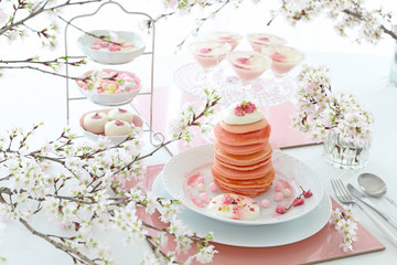 桜パンケーキ