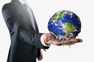 The earth is melting. stop global warming