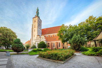 Fototapeta na wymiar Saint John the Evangelist Basilica in Olesnica, Lower Silesia, Poland