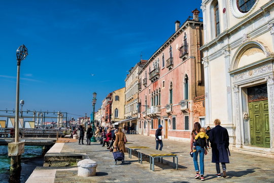 fondamenta delle zattere in venedig, italien