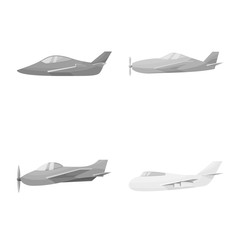 Vector design of aviation and airline logo. Collection of aviation and airways stock symbol for web.
