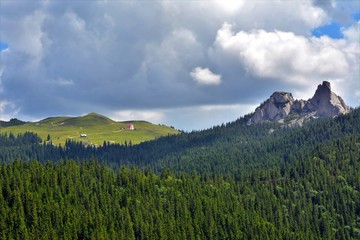 landscape from the Rarau mountains