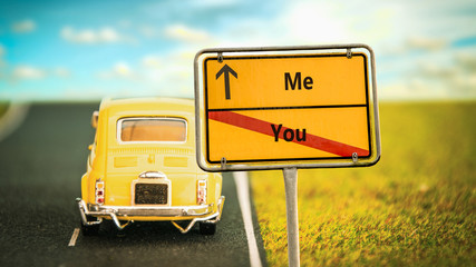 Street Sign Me versus You