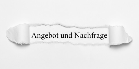 Angebot und Nachfrage