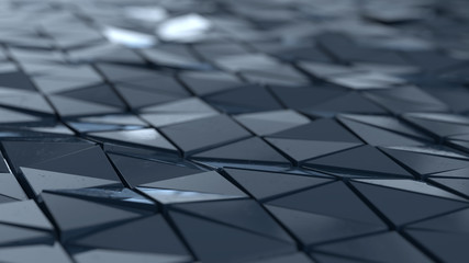 wavy surface consisting of triangular elements