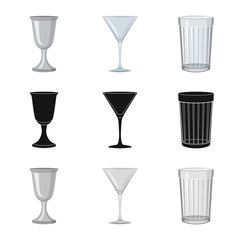 Isolated object of form and celebration symbol. Collection of form and volume vector icon for stock.