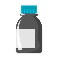 Medicine bottle, container for pill and vitamin vector