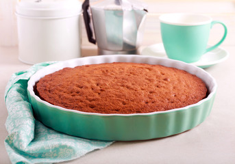 Fresh homemade banana cake