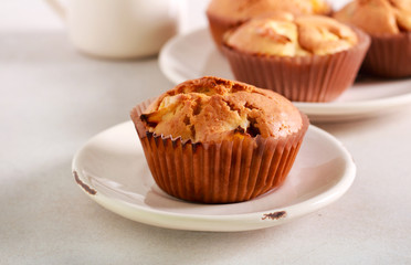 Fruit muffins, served