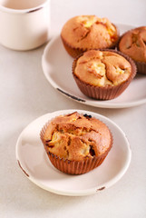 Fruit muffins, served