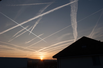 Chemtrail in the Sky over Hous