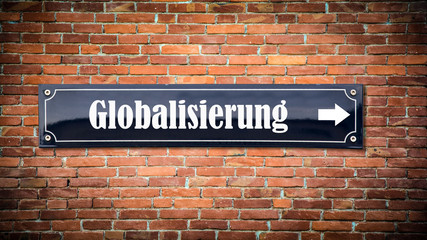 Schild 404 - Globalisierung