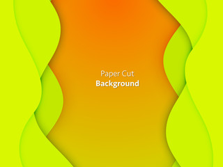 Soft colors abstract paper carve template background.For book cover or annual report template concept design.Vector illustration.